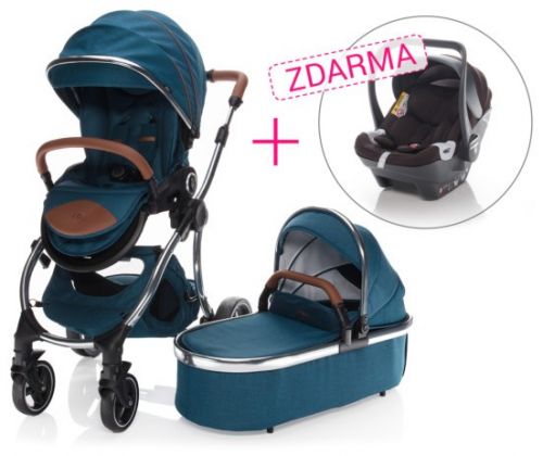 SET Kočárek Mystic Blue + autosedačka