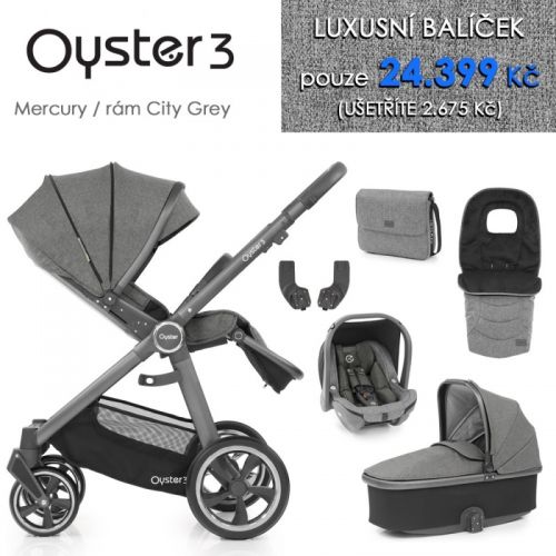 Oyster 3 luxusní set 6 v 1 - Mercury / City Grey 2020