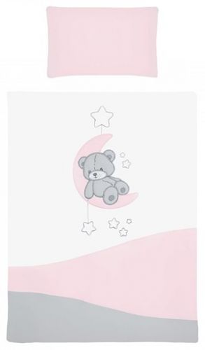 2-dílné ložní povlečení Belisima Teddy Bear 90/120 růžové