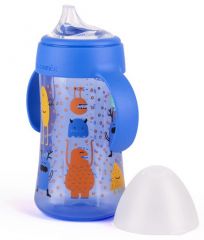 Láhev Booo druhá s oušky 270 Ml - Modrá