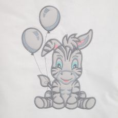 3-dílné ložní povlečení New Baby Zebra exclusive 90/120 bílo-šedé