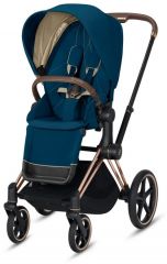 Priam Mountain Blue + Rose Gold podvozek + Priam Seat Pack 2021