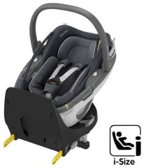 FOX 3 kompletní set - Black / Grey Melange + MAXI-COSI Coral 360 Essential Graphite + MAXI-COSI Fami