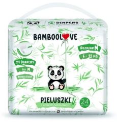 Pleny jednorázové bambus vel. M 6-11 kg 24 ks