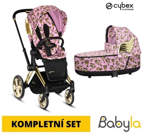 By Jeremy Scott Priam Cherub Pink + Lux Seat + korbička 2021