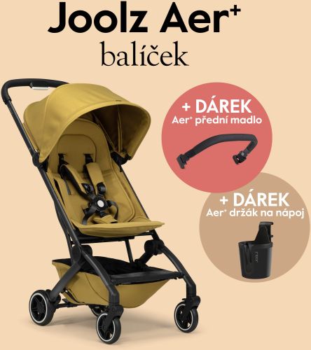 AER+ kočárek | Desert ochre l SADA madlo a držadlo na nápoj