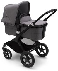 FOX 3 kompletní set - Black / Grey Melange + CYBEX Aton 5 Soho Grey ZDARMA