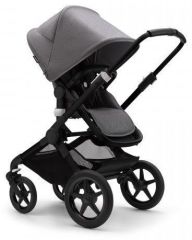 FOX 3 kompletní set - Black / Grey Melange + CYBEX Aton 5 Soho Grey ZDARMA