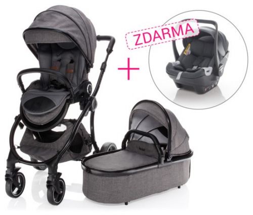 SET Kočárek Mystic Briliant Grey + autosedačka