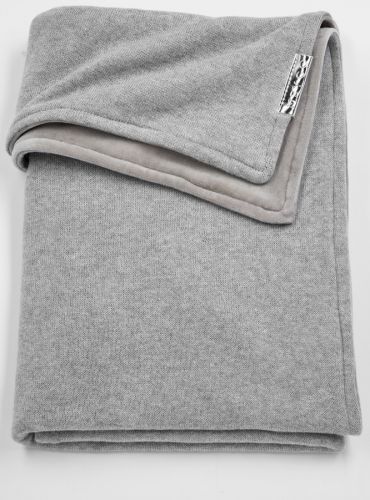 deka Knit basic samet - Grey melange