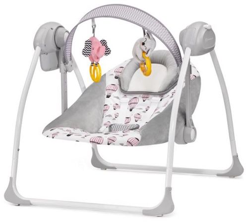 Lehátko houpací Flo Pink 0m+, do 9 kg