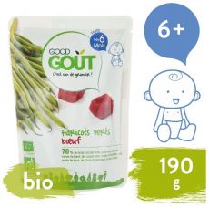 BIO Zelené fazolky s hovězím masem 190 g