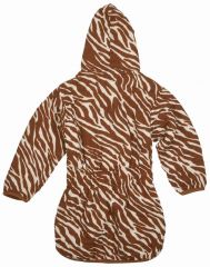 Mušelínový župánek Zebra camel