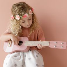 Kytara dřevěná Pink