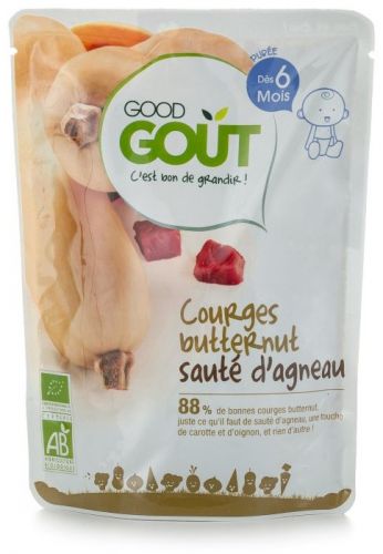 BIO Máslová dýně s jehněčím masem 190 g