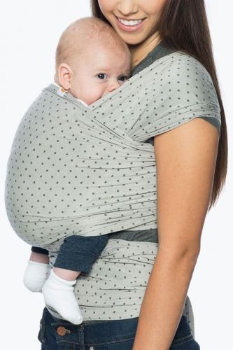 ŠÁTEK/ AURA WRAP - PEARL GREY DOTS