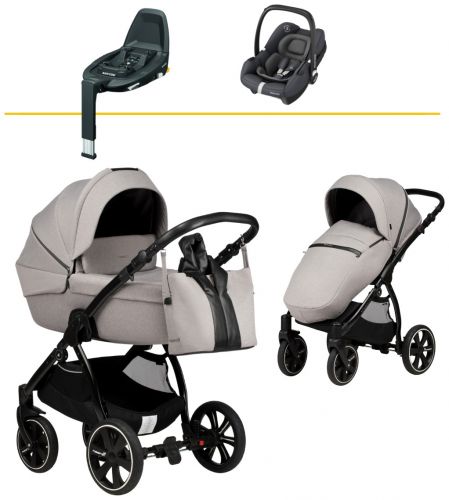 Luno All Trails 2v1 Moon Rock 2021+Maxi Cosi Tinca Essential Graphite 2021+Maxi Cosi Familyfix3