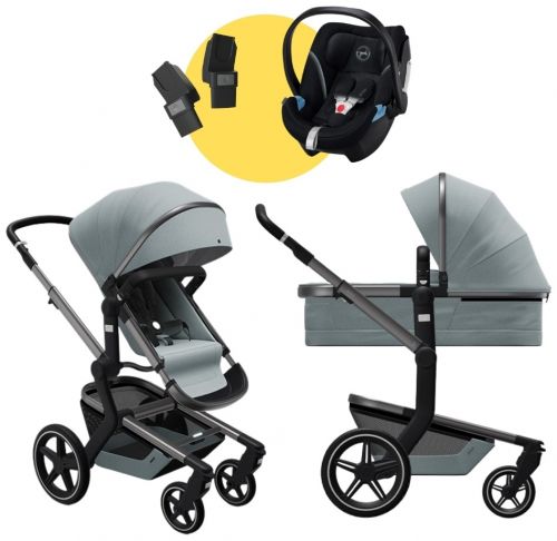 Day+ kompletní set | Modern Blue 2021 + Cybex Aton 5 Deep black 2021 + Joolz adaptéry