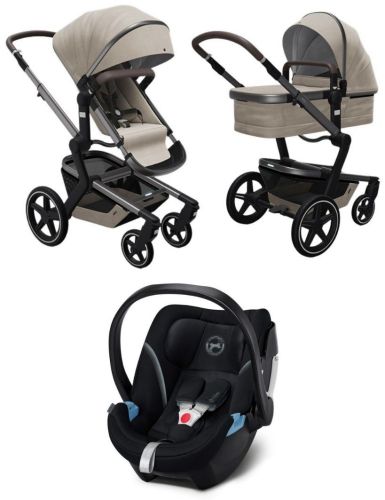 Day+ kompletní set Timeless Taupe + CYBEX Aton 5 Deep Black