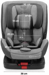 Autosedačka vado isofix 0-25kg grey 2020