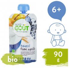 BIO Hruškový jogurt s borůvkami 90 g