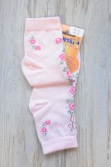 Ponožky růžové s růžičkami