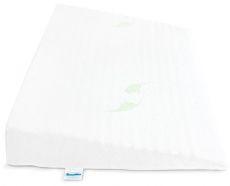 Kojenecký polštář - klín bílý Luxe s aloe vera 60x38 cm