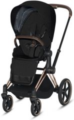 Priam Stardust Black + Rose Gold podvozek + Priam Seat Pack 2021