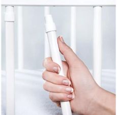 Akční set IWO = KLUPS Dětská postýlka se šuplíkem 120x60 bílá + KLUPS Dětská komoda IWO bílá