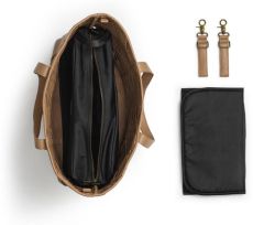 Přebalovací taška Braided Leather Caramel Brown