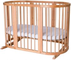 Dětská rostoucí postýlka SMART BED 60 - přírodní dřevo