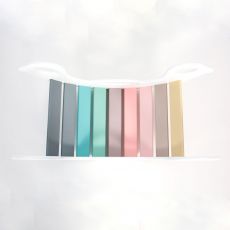 Dřevěná montessori houpačka SwingMe – bílá / duha