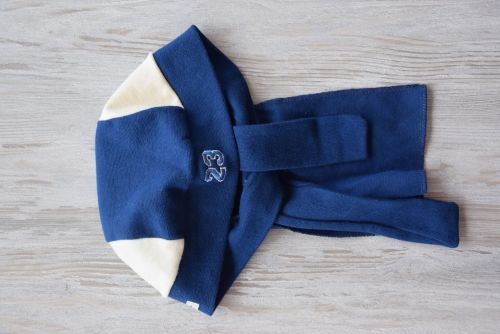 Pirátský bavlněný šátek - tmavě modrý