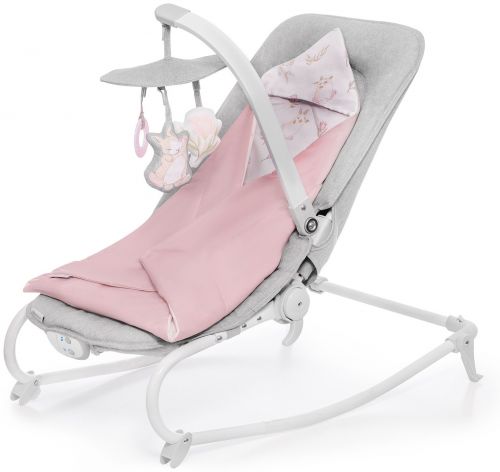 Houpátko vibrující s melodií Felio Peony Rose 0m+, do 18kg, Kinderkraft