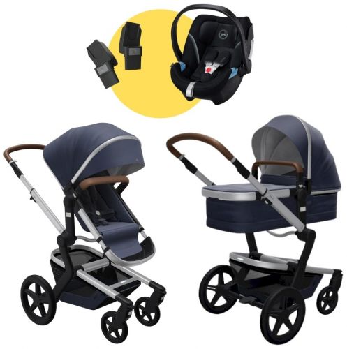 Day+ kompletní set | Classic Blue 2021 + Cybex Aton 5 Deep black 2021 + Joolz adaptéry