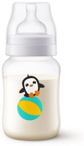 Láhev Anti-colic 260 ml, 1 ks tučňák