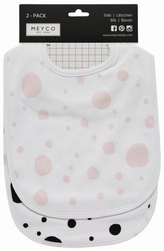 Bryndáček 2-balení Dots pink / Dots black