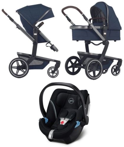 Day+ kompletní set Navy Blue + CYBEX Aton 5 Deep Black