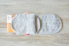 Ponožky protiskluzové šedé s mašličkami