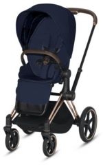 Priam Midnight Blue + Rose Gold podvozek + Priam Seat Pack 2021