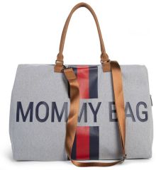 Přebalovací taška Mommy Bag Grey Stripes Red/Blue