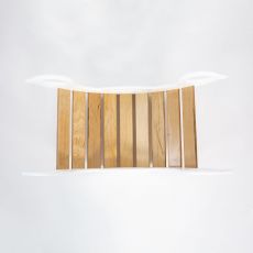 Dřevěná montessori houpačka SwingMe – bílá/přírodní dřevo