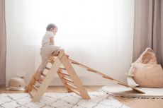 Piklerové trojúhelník ClimbMe – přírodní dřevo