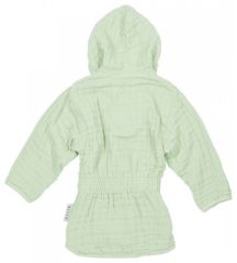 Mušelínový župánek 98/104 - Soft green