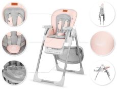 Jídelní židlička YUMTIS růžová