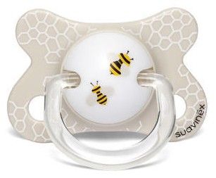 ŠIDÍTKO FUSION ANATOMICKÉ SILIKON -2-4 M - BÍLÁ VČELA