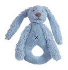 Chrastítko králíček Richie sytě modré velikost: 18 cm