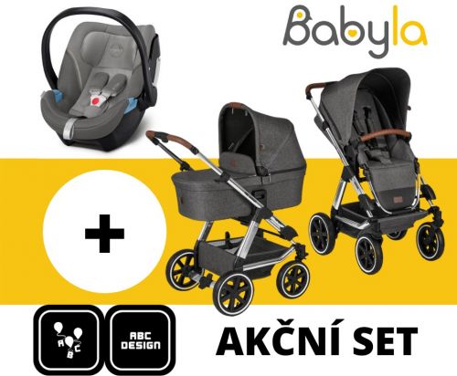 Akční set Viper 4 Asphalt Diamond Edition 2021 + Cybex Aton 5 Soho Grey