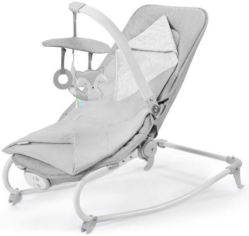 Houpátko vibrující s melodií Felio Stone Grey 0m+, do 18kg, Kinderkraft