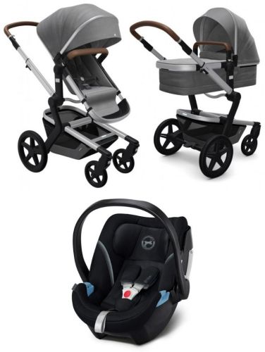 Day+ kompletní set Gorgeous Grey + CYBEX Aton 5 Deep Black